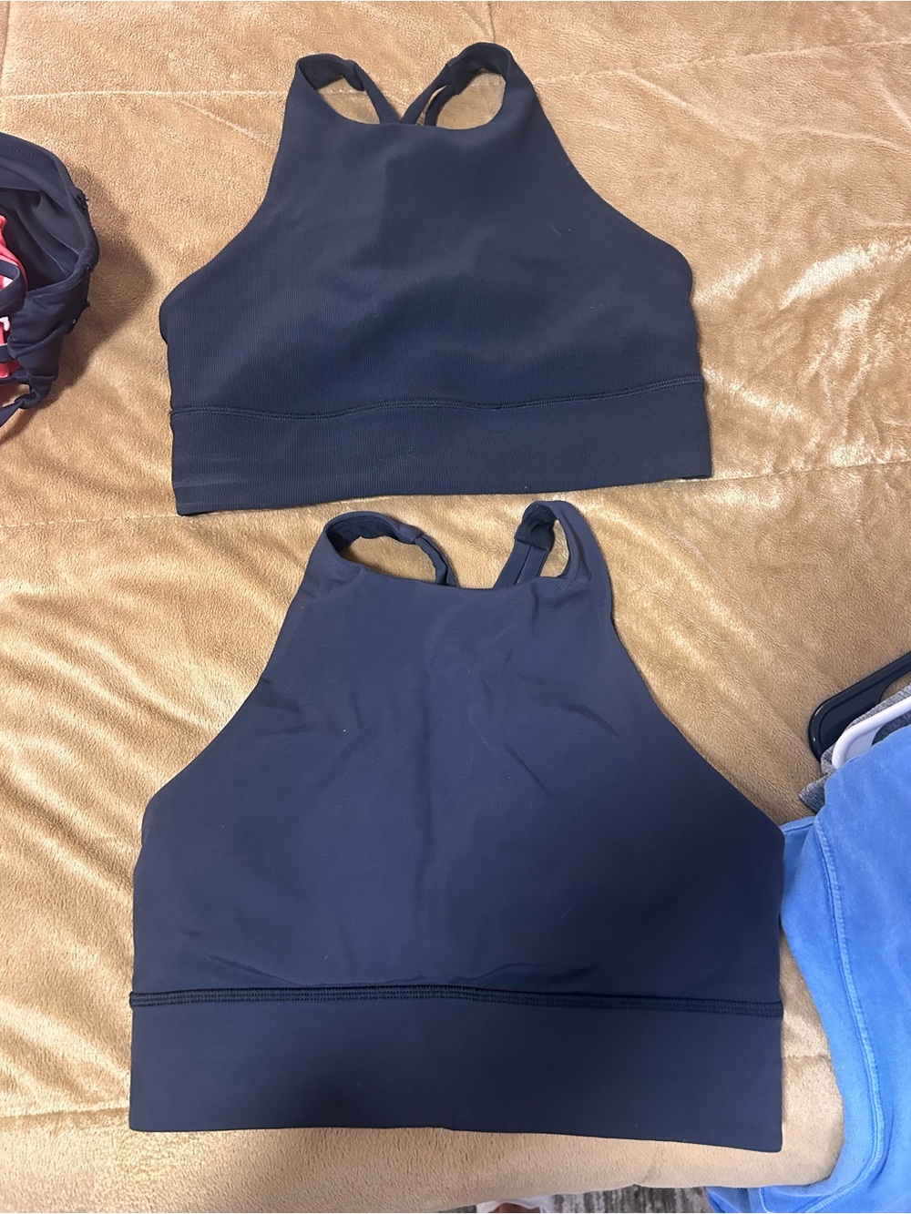 lululemon athletica Black High Neck Sports Bras (Pair)